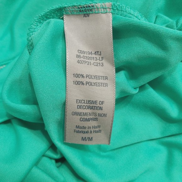 Champion C9 Brand Semi Fitted Active Wear Women Size Medium Green Short Sleeve - Picture 10 of 11